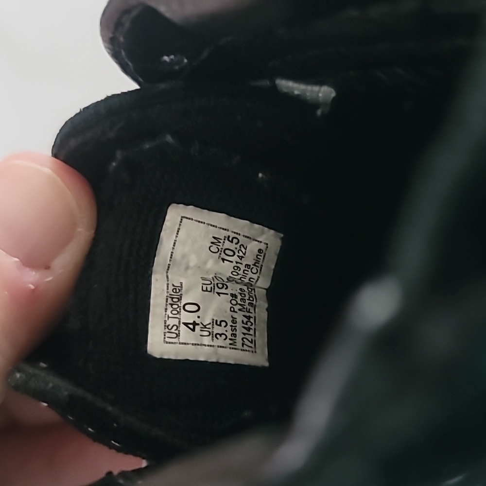 Vans Toddler Shoe Size 4 Black White Leather Sneakers Zip Back Sk8 Hi Zip Kids - Picture 6 of 10